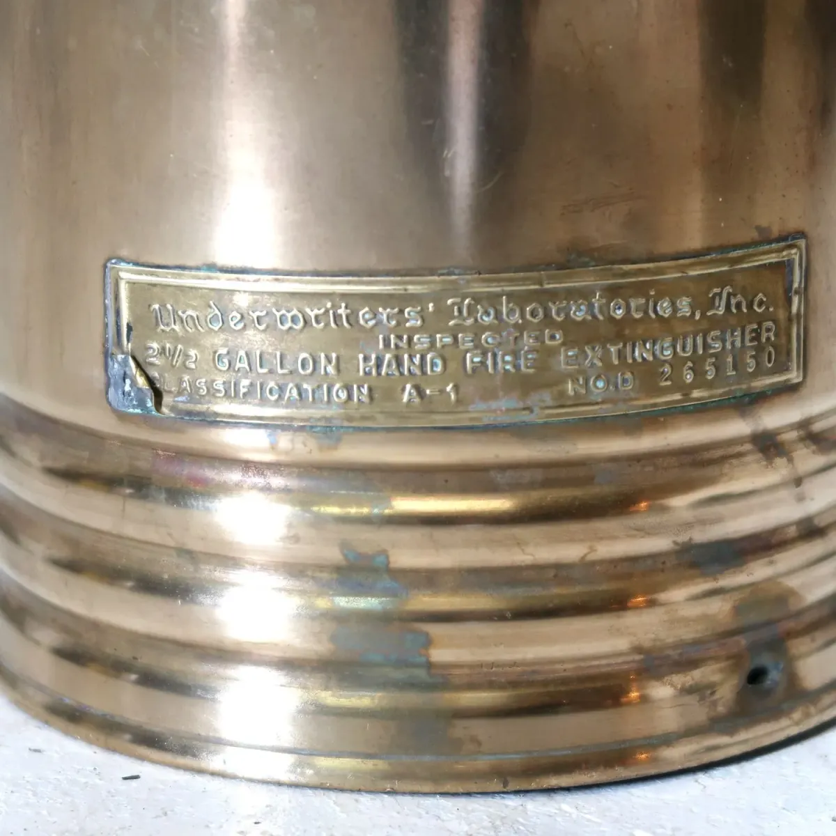 ビンテージ 消火器 銅×真鍮