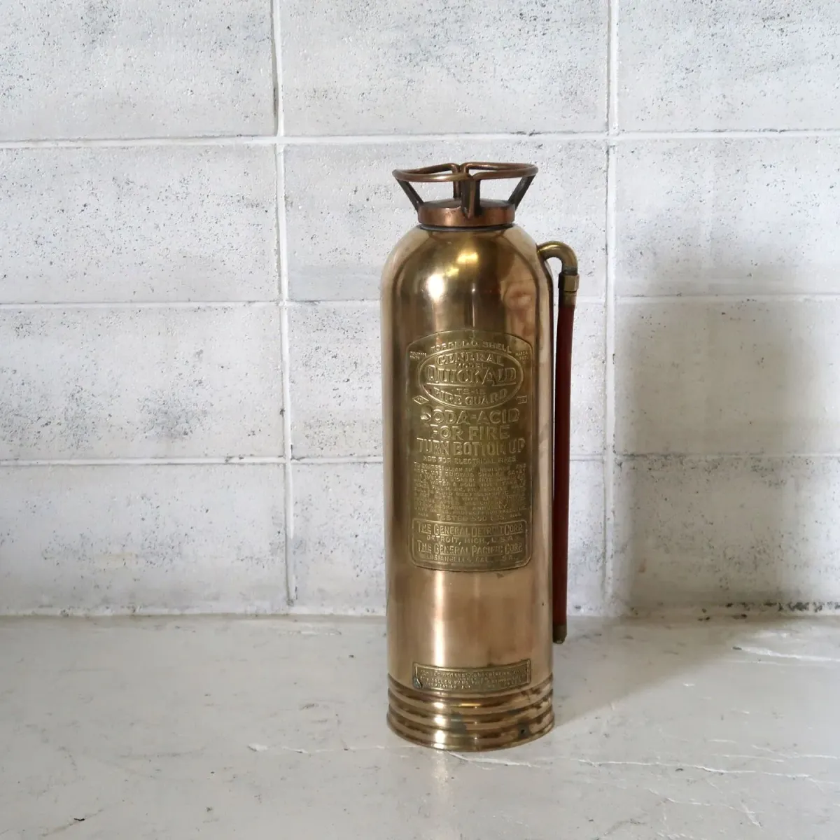 ビンテージ 消火器 銅×真鍮