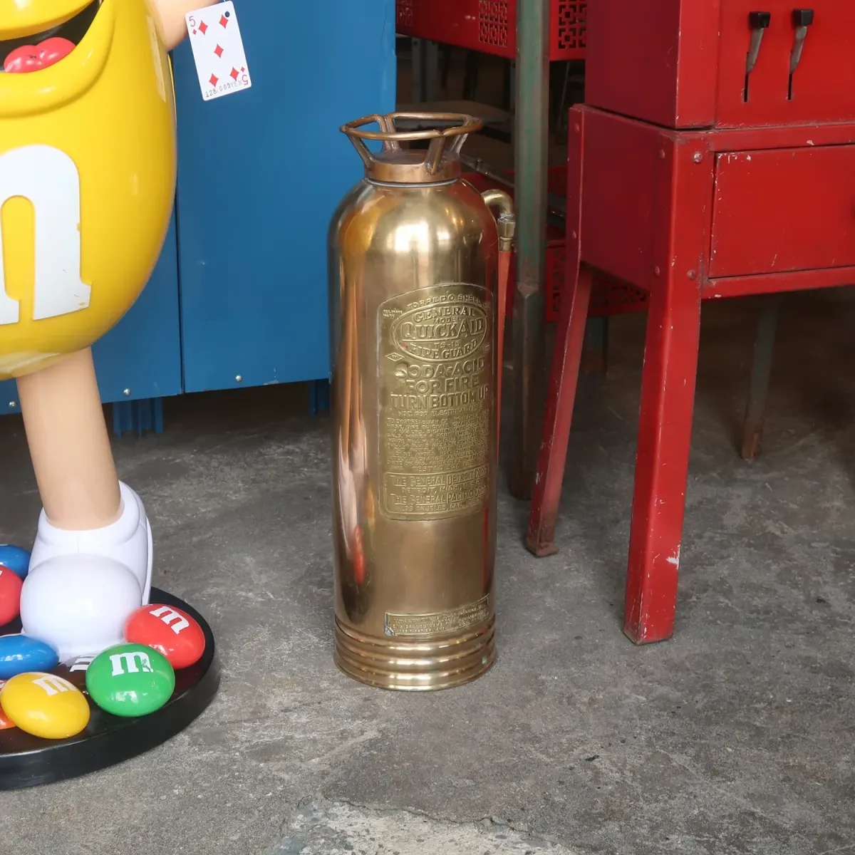 ビンテージ 消火器 銅×真鍮