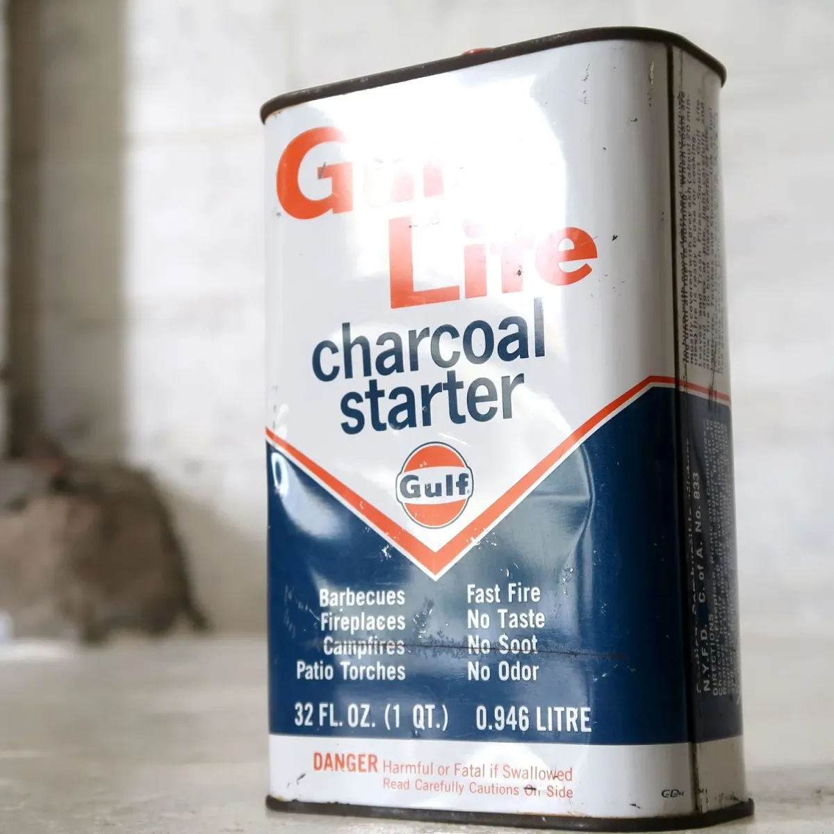 Gulf ビンテージ オイル缶