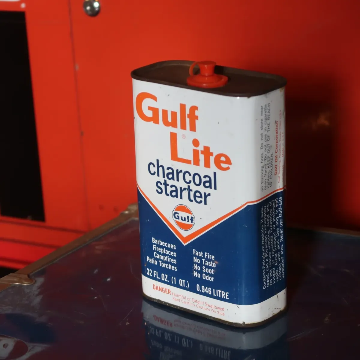 Gulf ビンテージ オイル缶