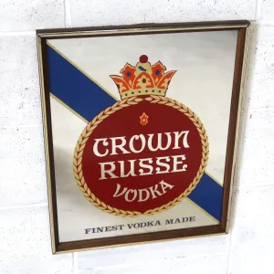 CROWN RUSSE VODKA ビンテージ パブミラー