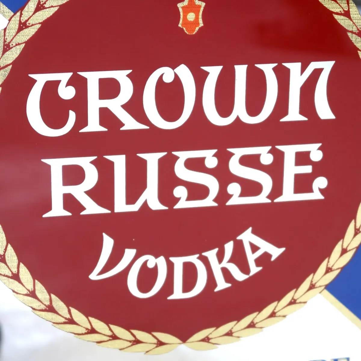 CROWN RUSSE VODKA ビンテージ パブミラー