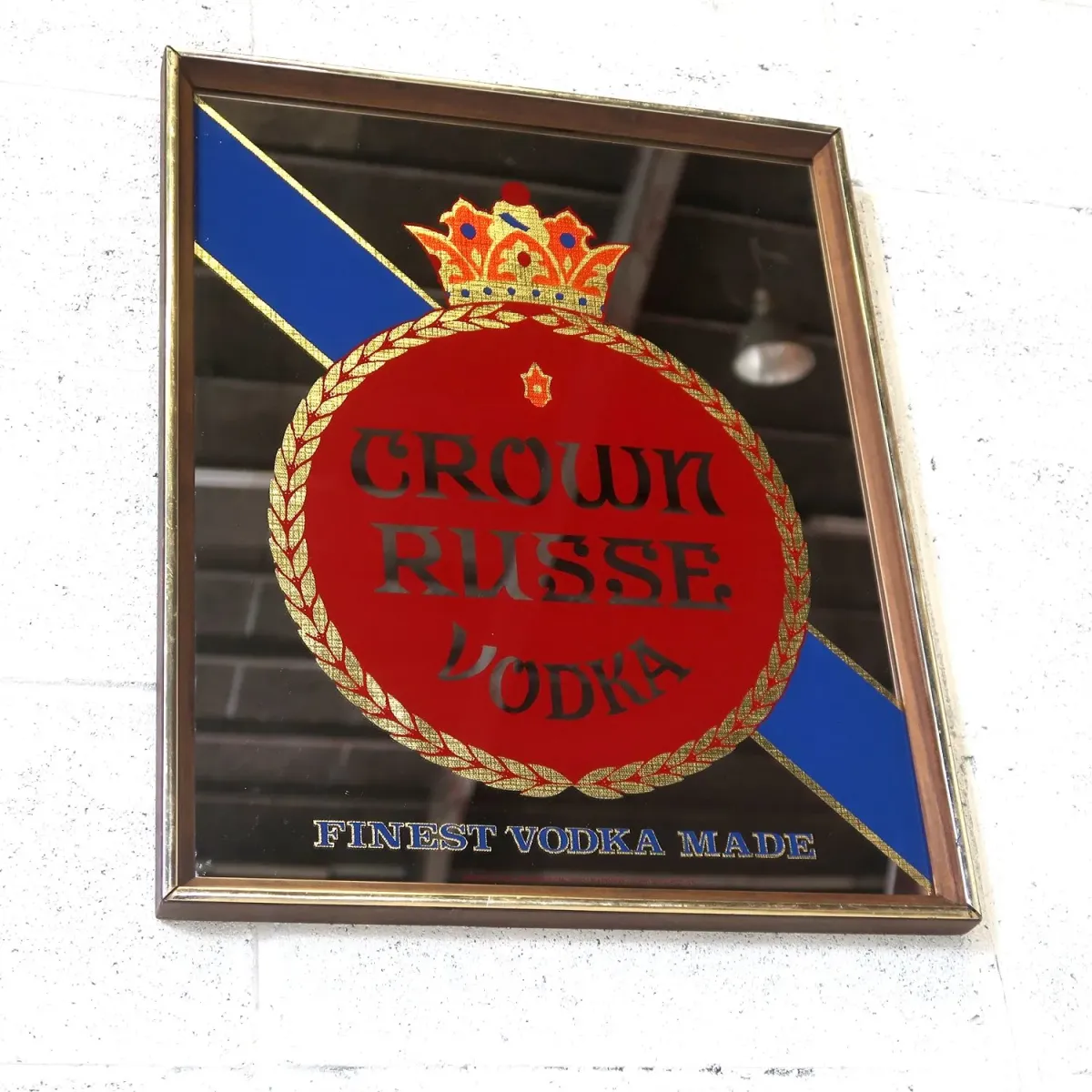 CROWN RUSSE VODKA ビンテージ パブミラー