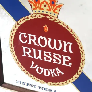 CROWN RUSSE VODKA ビンテージ パブミラー