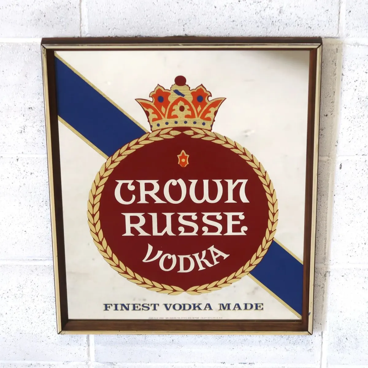CROWN RUSSE VODKA ビンテージ パブミラー