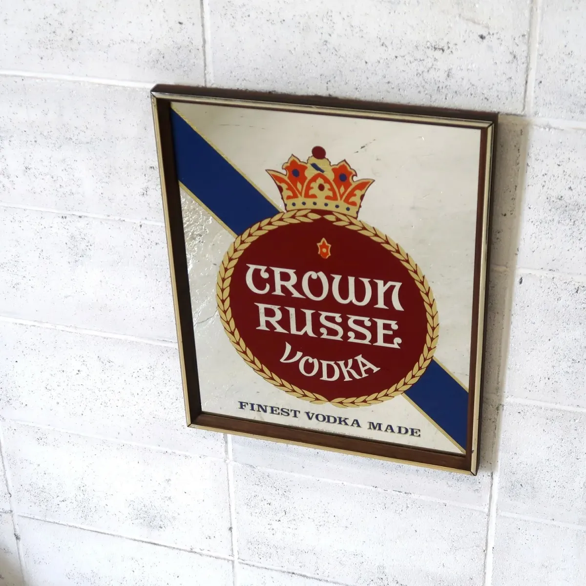 CROWN RUSSE VODKA ビンテージ パブミラー